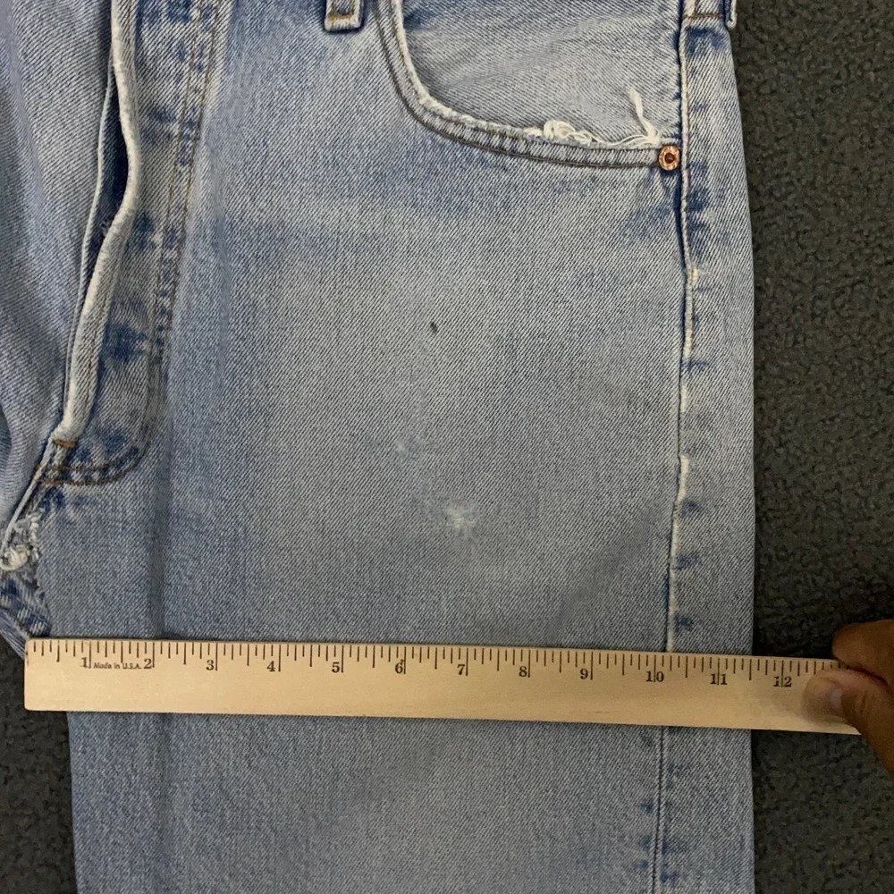 Vintage Levis 501 Jeans Mens FITS Men 33x30 Denim Button Fly Distressed Made USA